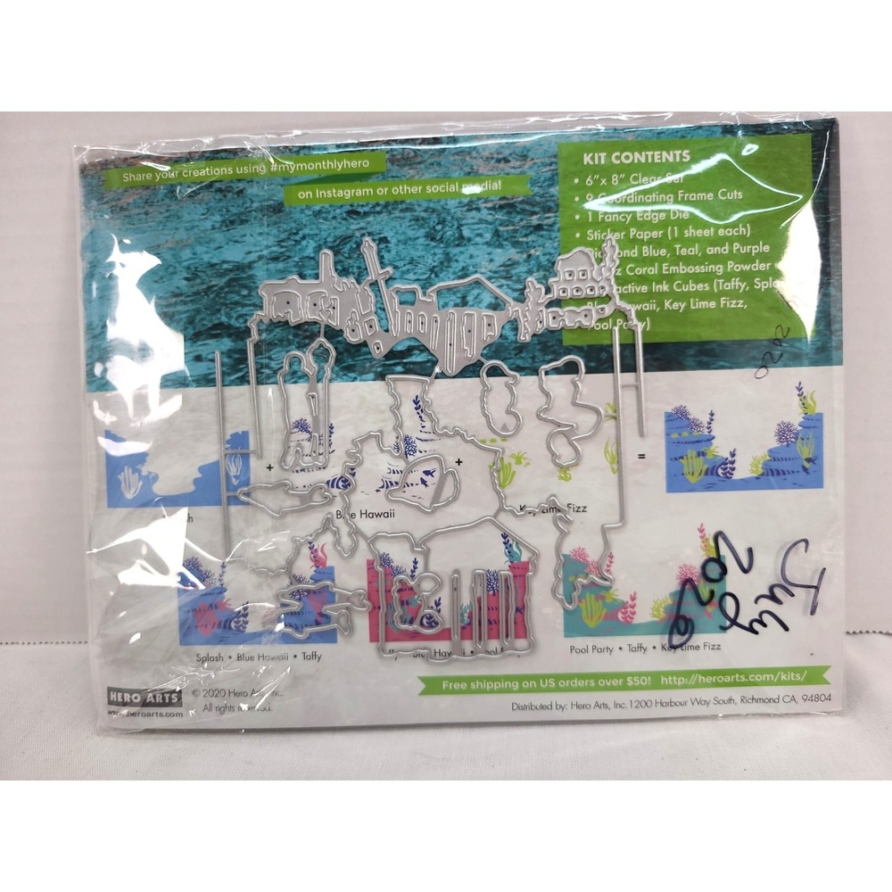 Hero Arts My Monthly Hero Scrapbooking Stamp and Dies Only July 2020